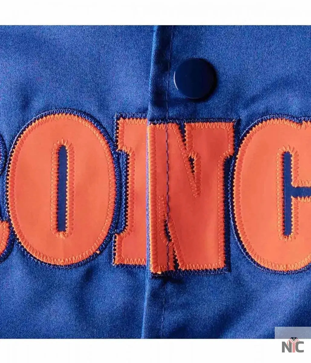 Bomber Denver Broncos Royal Blue Satin Jacket NYC Jackets