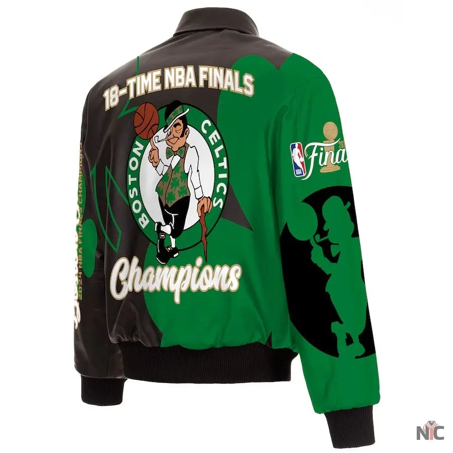 Boston Celtics 2024 NBA Finals Champions Leather Jacket NYC Jackets