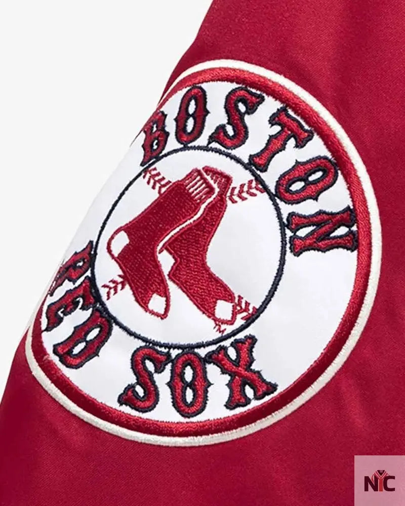 Boston Red Sox Red Cooperstown Satin Jacket NYC Jackets