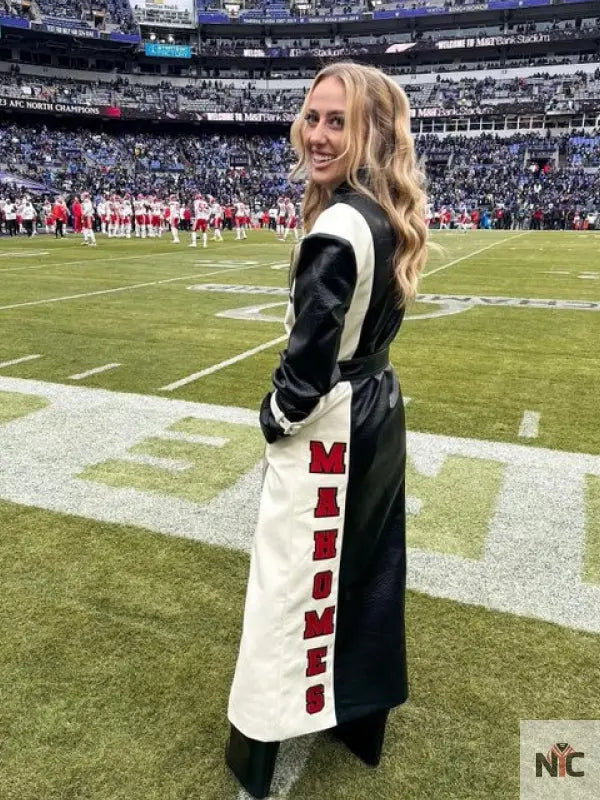 Brittany Mahomes AFC Championship Coat NYC Jackets