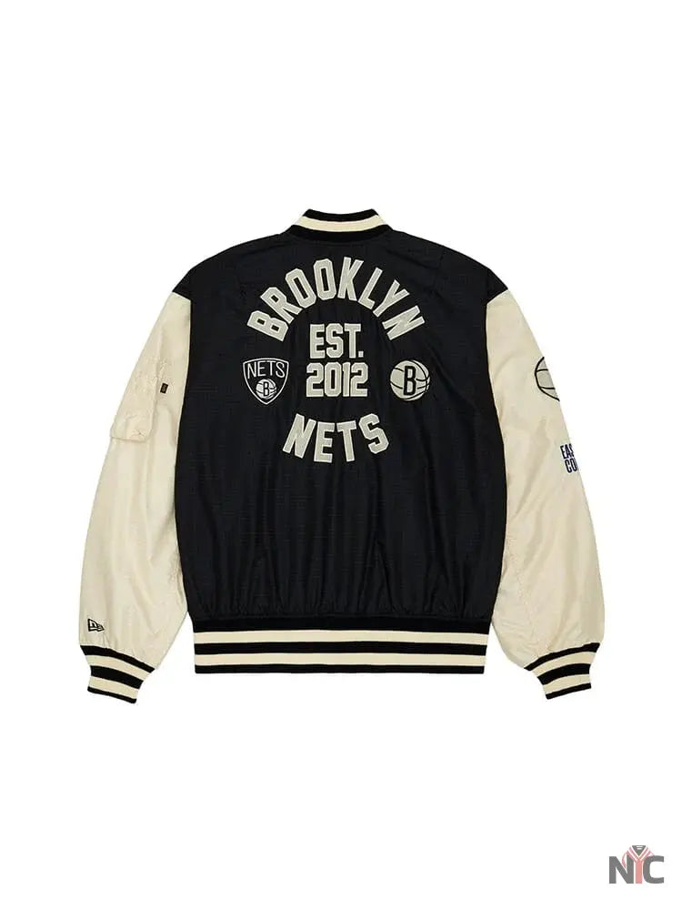 Brooklyn Nets X Alpha X New Era L-2B Bomber Jacket NYC Jackets