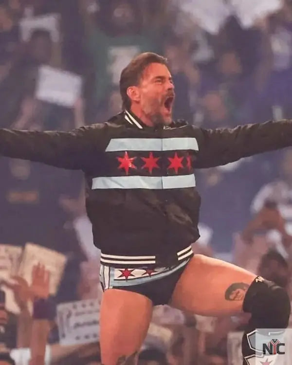 CM Punk WWE Night Of Champions Bomber Jacket NYC Jackets