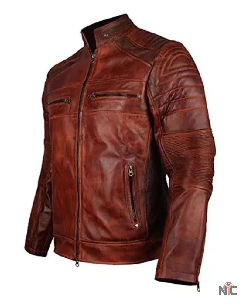 Cafe Racer Leather Jacket NYC Jackets