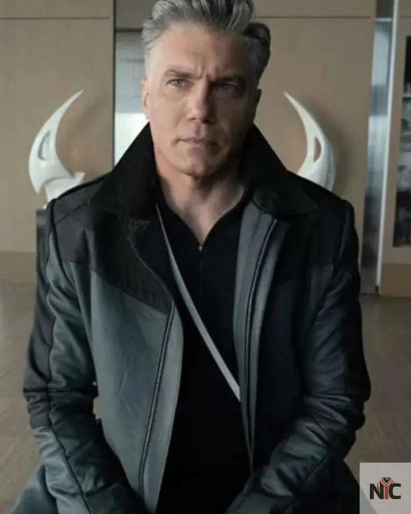 Captain Christopher Pike Star Trek Strange New Worlds Black Leather Jacket NYC Jackets
