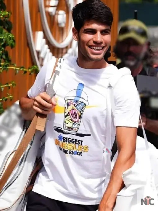Carlos Alcaraz Wimbledon Tennis Championships 2025 T-shirt NYC Jackets