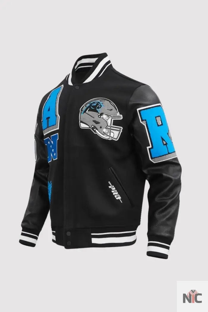 Carolina Panthers Mashup Varsity Jacket NYC Jackets