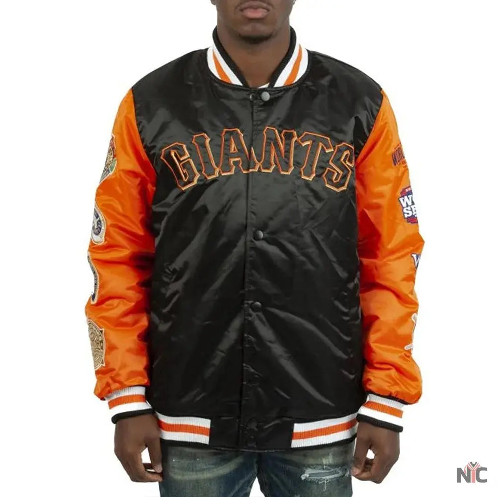 Champs Patches San Francisco Giants Satin Jacket NYC Jackets