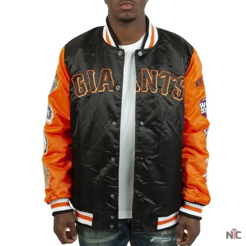 Champs Patches San Francisco Giants Satin Jacket NYC Jackets