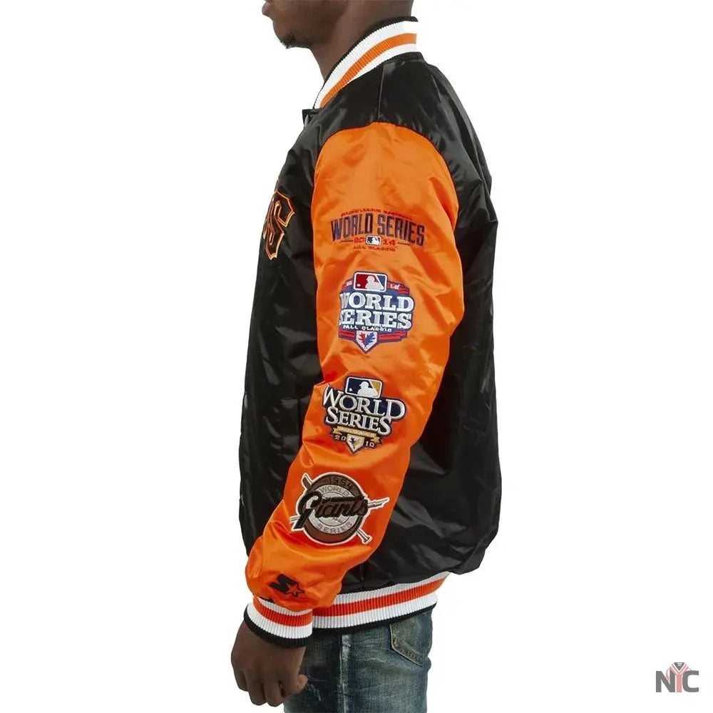 Champs Patches San Francisco Giants Satin Jacket NYC Jackets