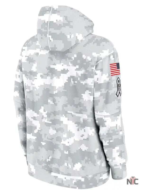 Chicago Bears Salute To Service Camo 2024 Hoodie NYC Jackets