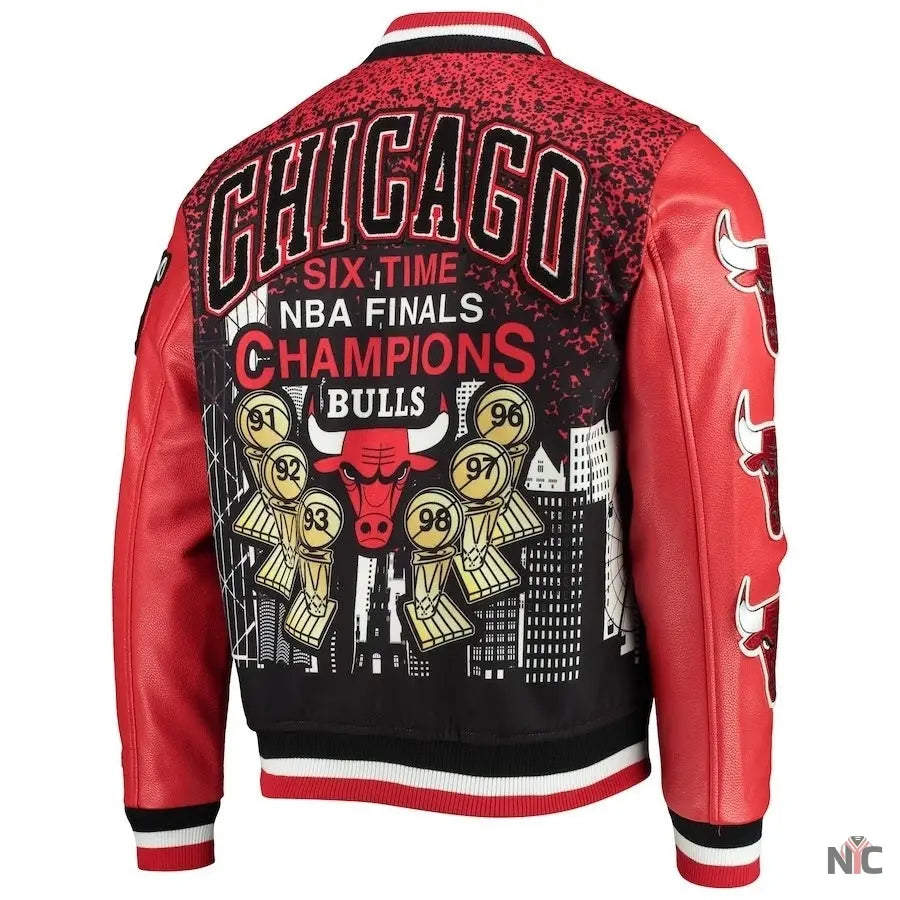 Chicago Bulls NBA Finals Championship Jacket NYC Jackets