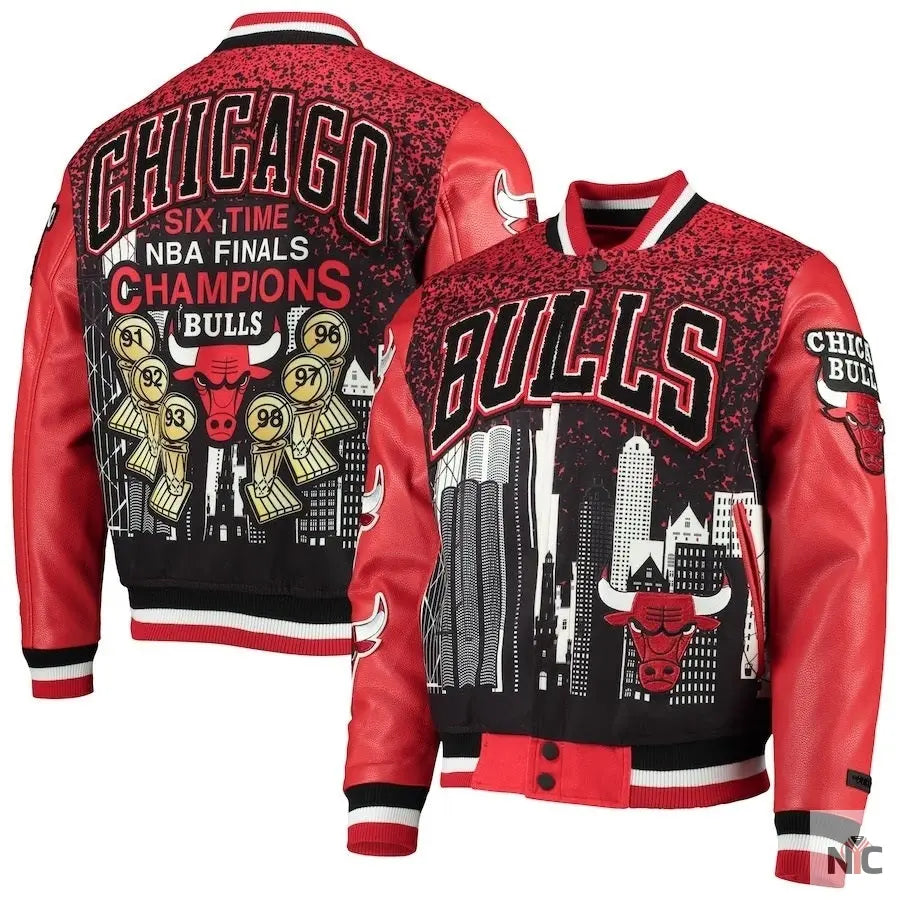 Chicago Bulls NBA Finals Championship Jacket NYC Jackets