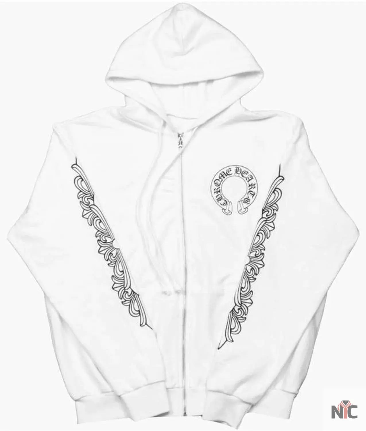 Chrome Hearts Floral Cross Hoodie NYC Jackets