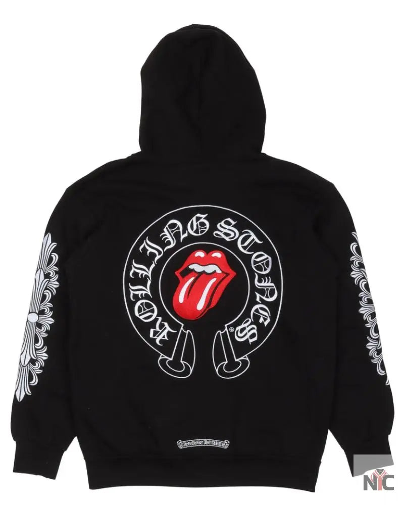 Chrome Hearts Full Embroidered Rolling Stones Hoodie NYC Jackets