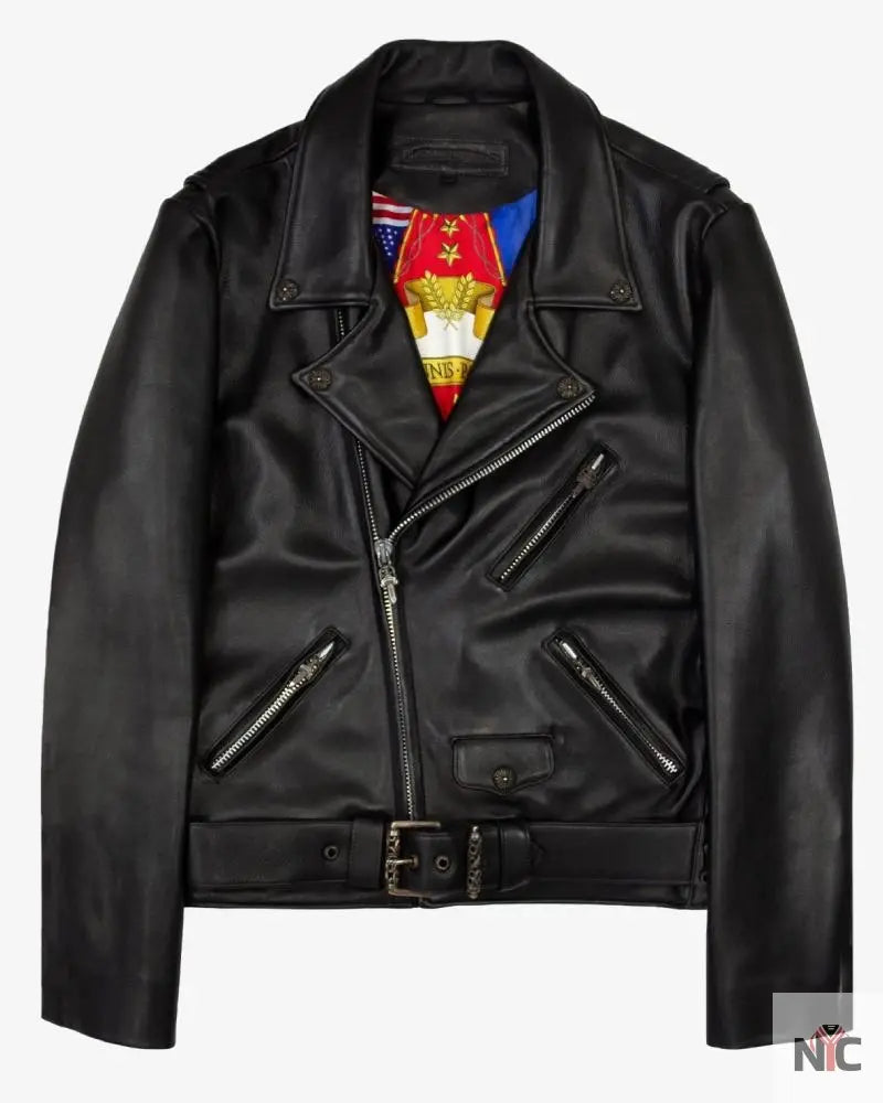 Chrome Hearts Hermès Lined JJ Dean Leather Jacket NYC Jackets
