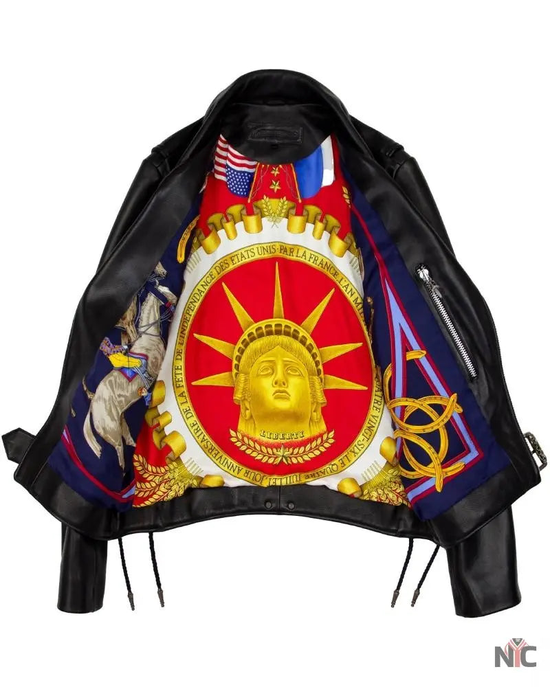 Chrome Hearts Hermès Lined JJ Dean Leather Jacket NYC Jackets