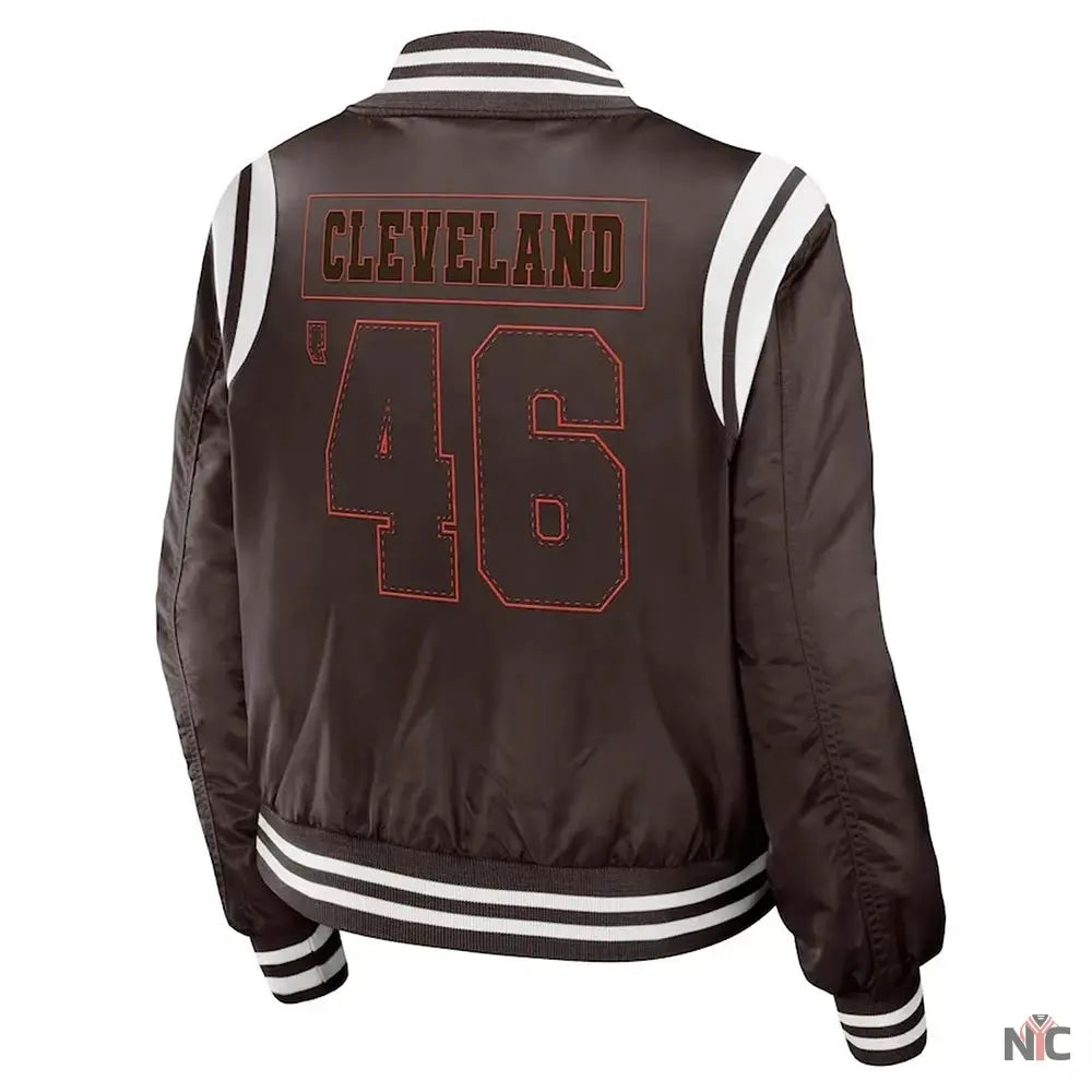 Cleveland Browns Bomber Full-Zip Jacket NYC Jackets