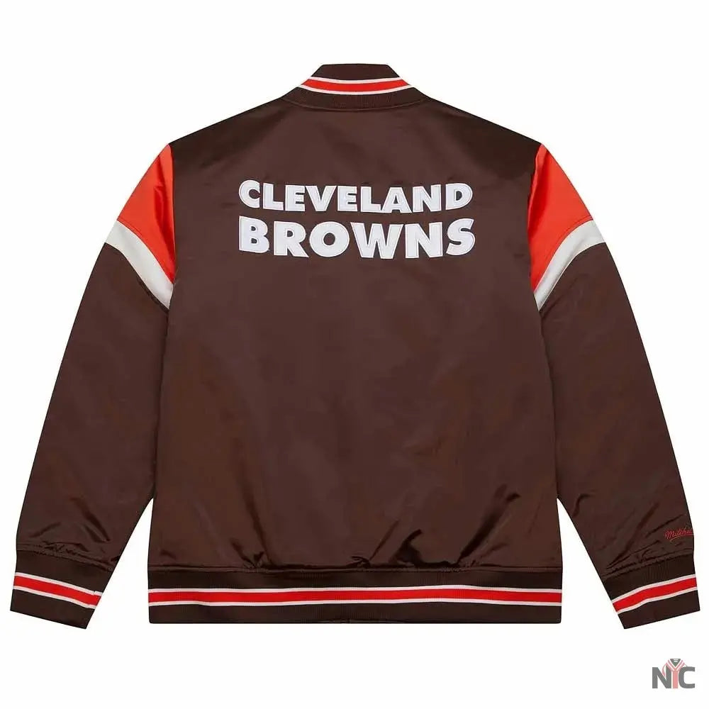 Cleveland Browns Heavyweight Satin Jacket NYC Jackets