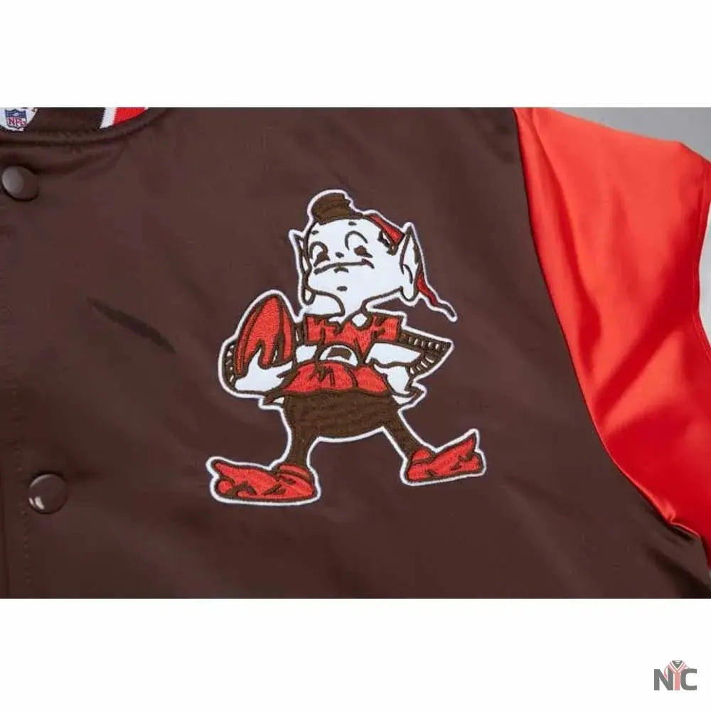 Cleveland Browns Heavyweight Satin Jacket NYC Jackets