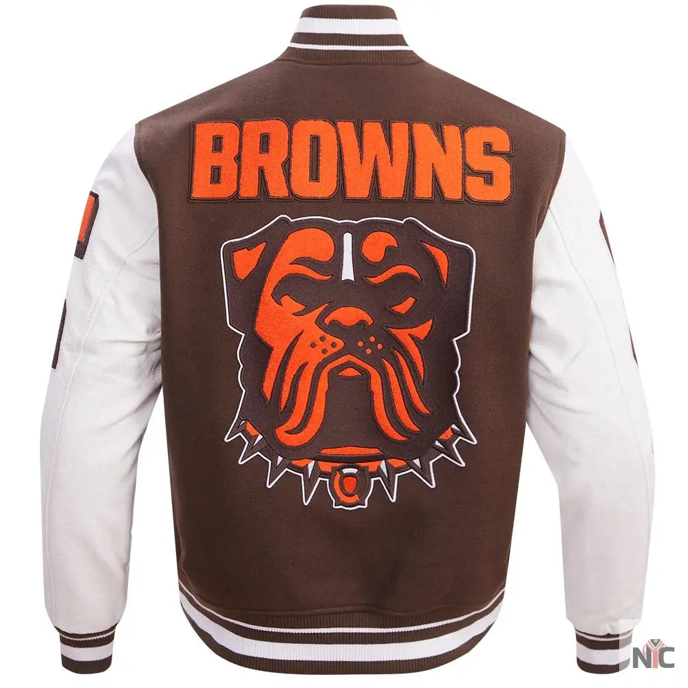 Cleveland Browns Mashup Varsity Jacket NYC Jackets