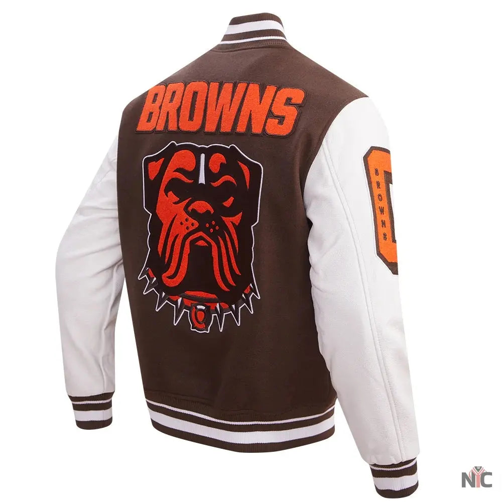 Cleveland Browns Mashup Varsity Jacket NYC Jackets