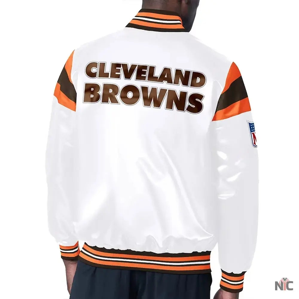 Cleveland Browns Midweight Satin Jacket NYC Jackets