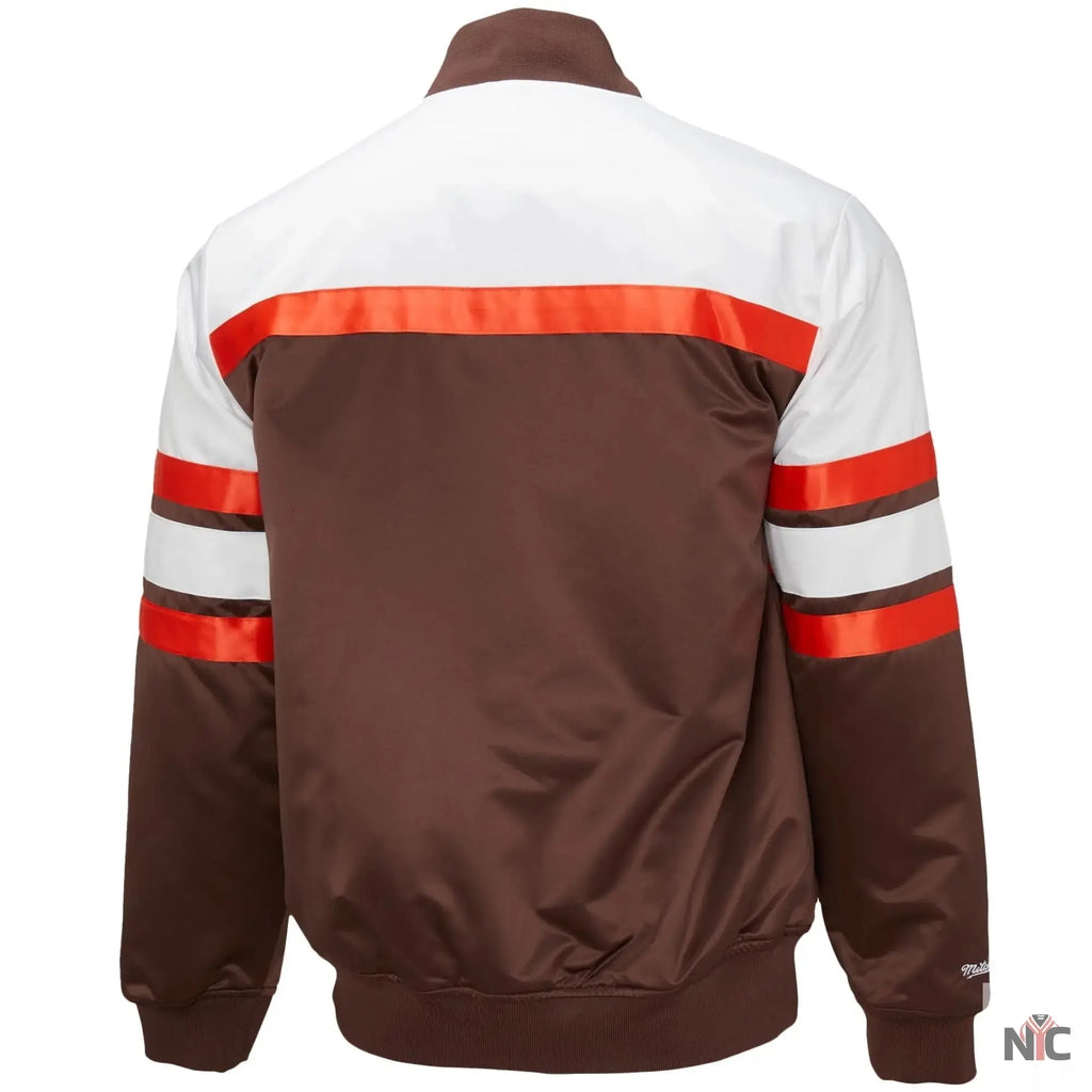 Cleveland Browns Team Players Satin Varsity Jacket NYC Jackets