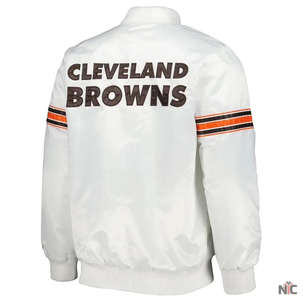 Cleveland Browns The Power Forward Satin Jacket NYC Jackets