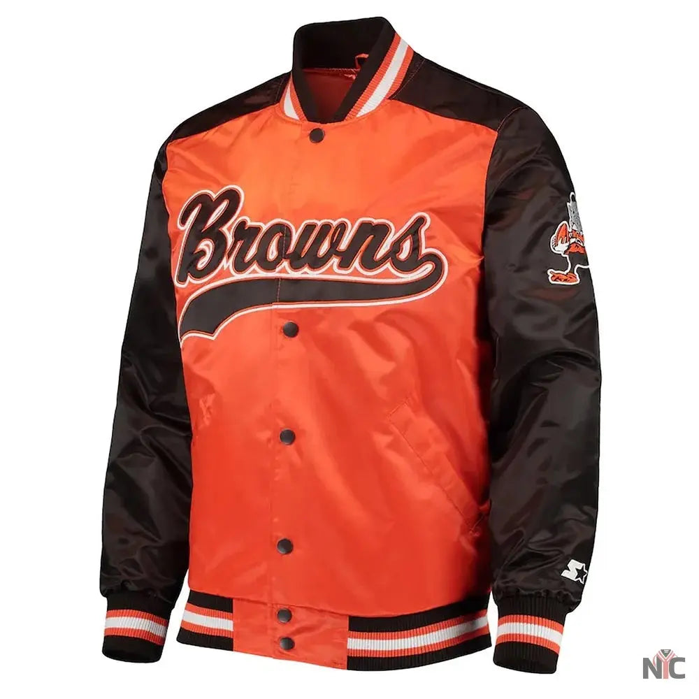 Cleveland Browns The Tradition II Satin Jacket NYC Jackets