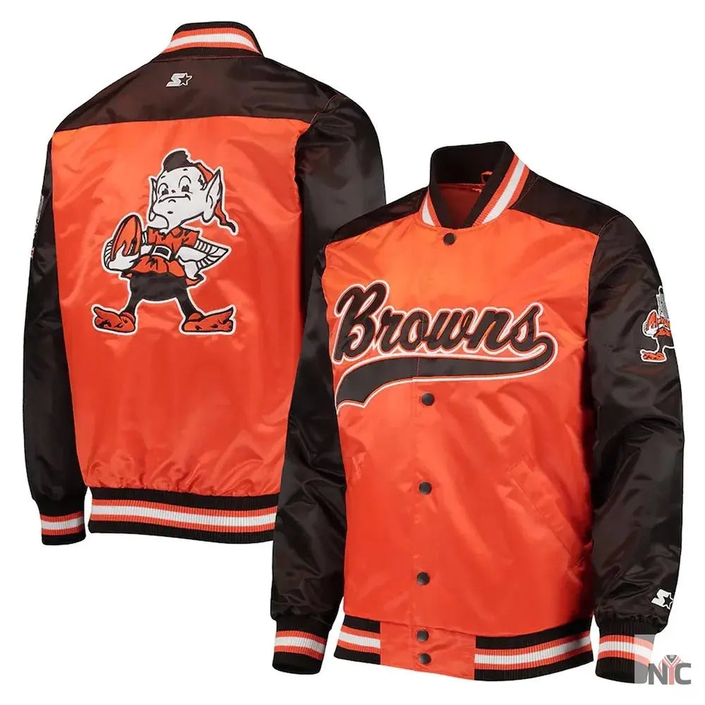 Cleveland Browns The Tradition II Satin Jacket NYC Jackets