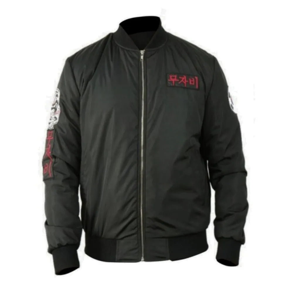 Cobra Kai John Kreese Black Bomber Jacket NYC Jackets