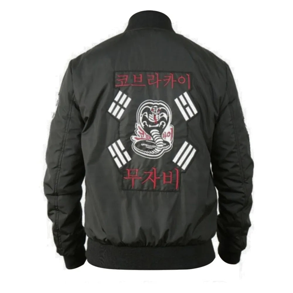 Cobra Kai John Kreese Black Bomber Jacket NYC Jackets