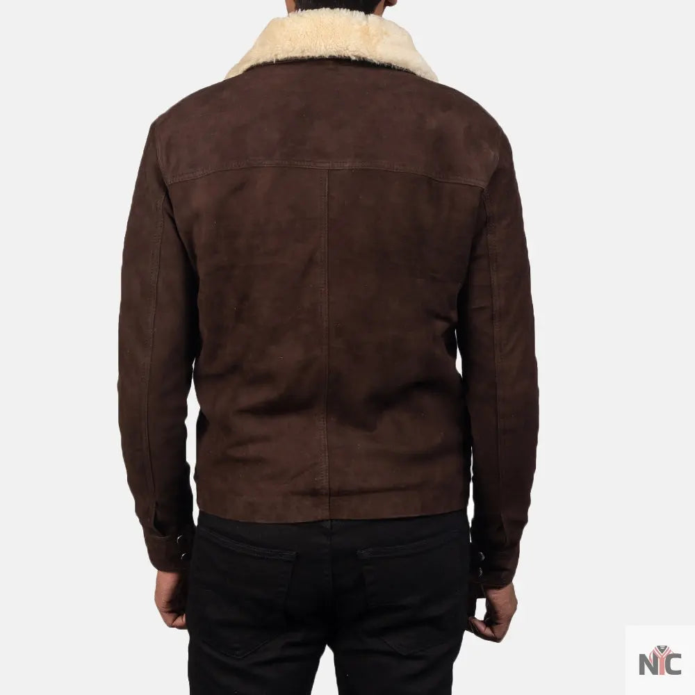 Coffner Brown Shearling Fur Jacket NYC Jackets