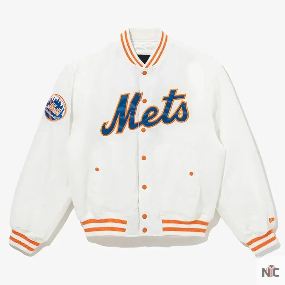 Cooperstown New York Mets Chrome Jacket NYC Jackets