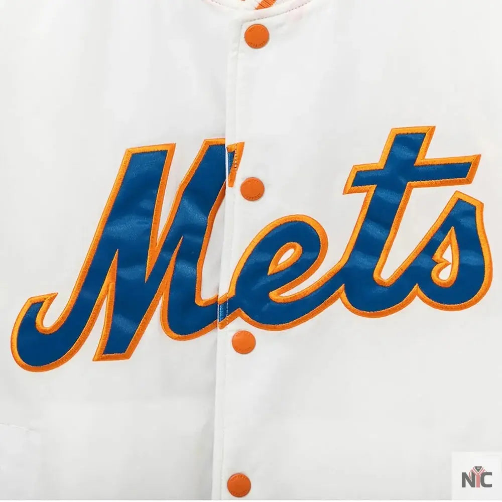 Cooperstown New York Mets Chrome Jacket NYC Jackets