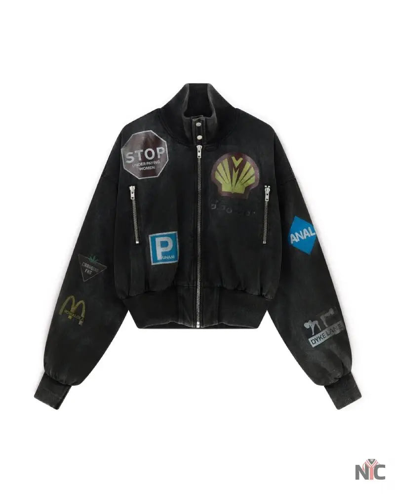 Crash Bomber Black NYC Jackets