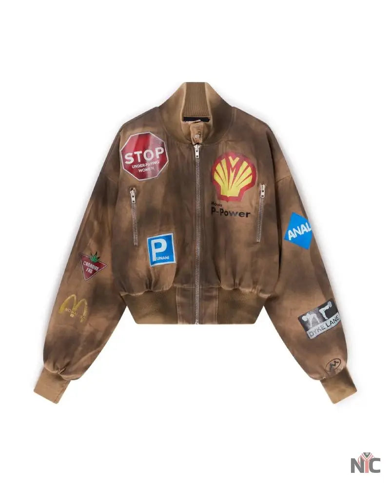 Crash Bomber Tan NYC Jackets