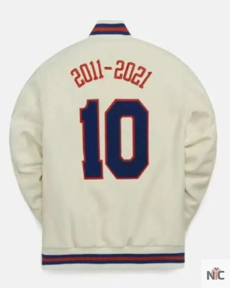 Cream Vintage NBA New York Knicks Varsity Jacket NYC Jackets