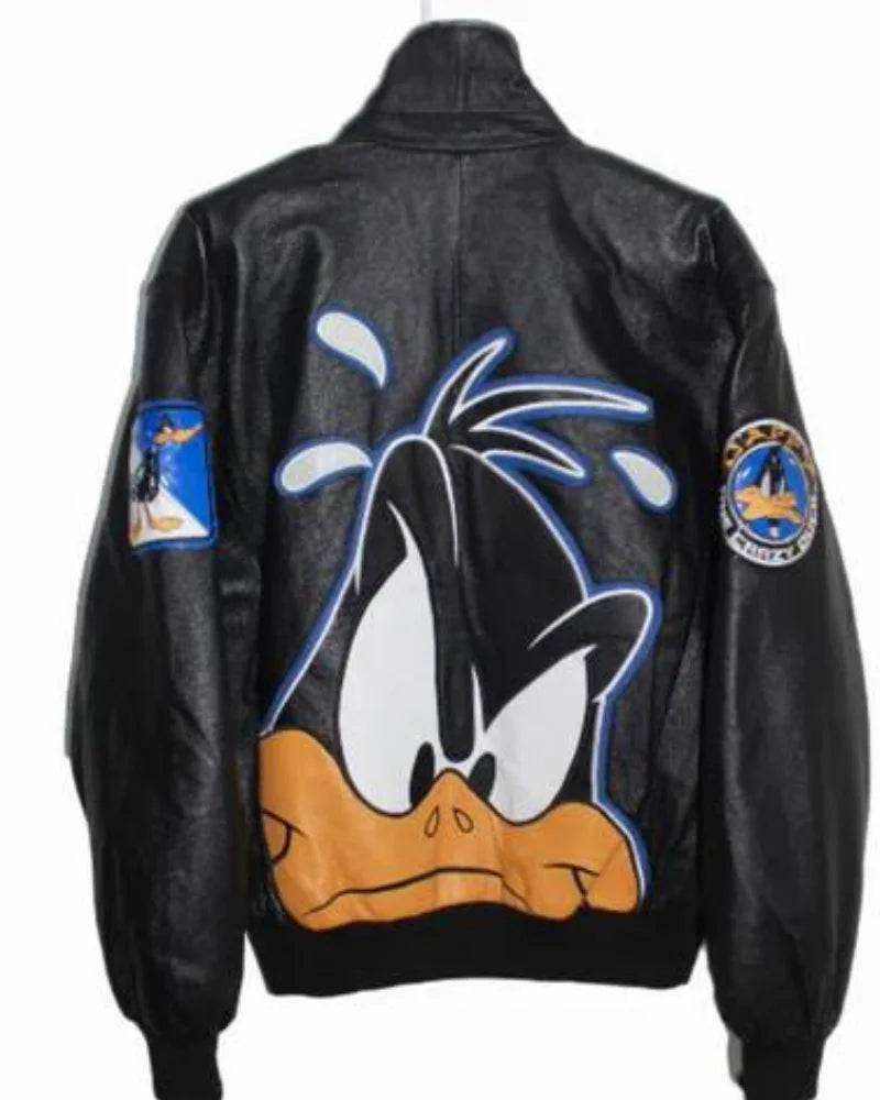 Daffy Duck Classic Looney Tunes Collection Leather Jacket NYC Jackets
