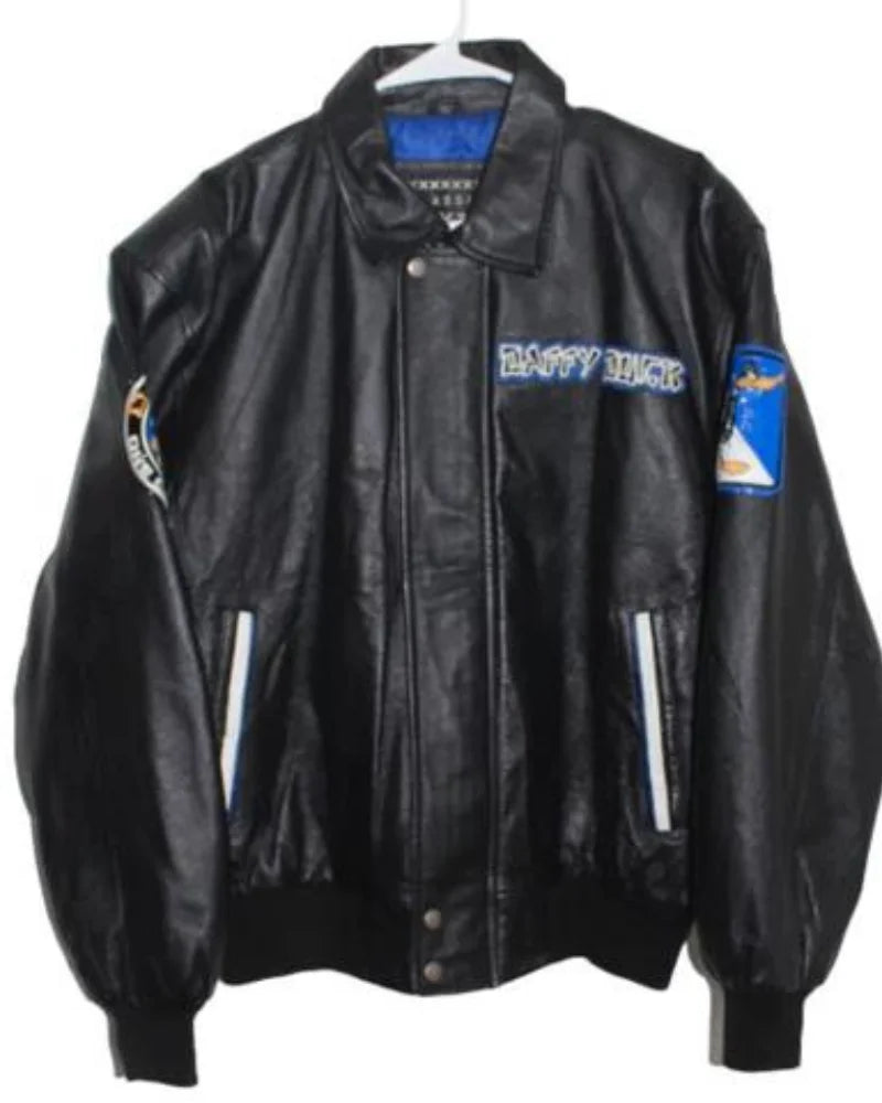 Daffy Duck Classic Looney Tunes Collection Leather Jacket NYC Jackets