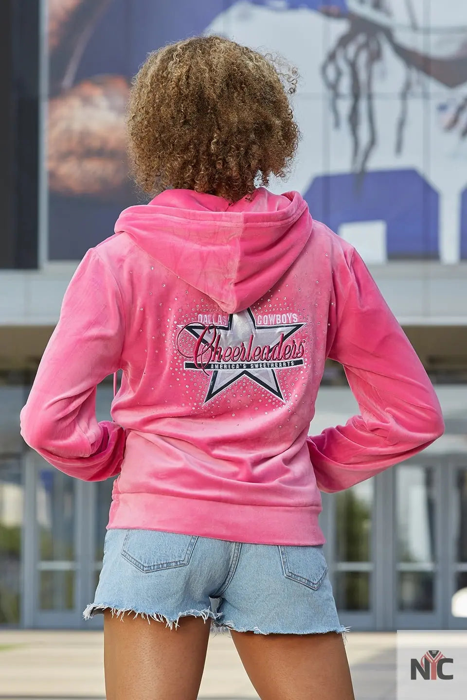 Dallas Cowboys Cheerleader Pink Hoodie NYC Jackets