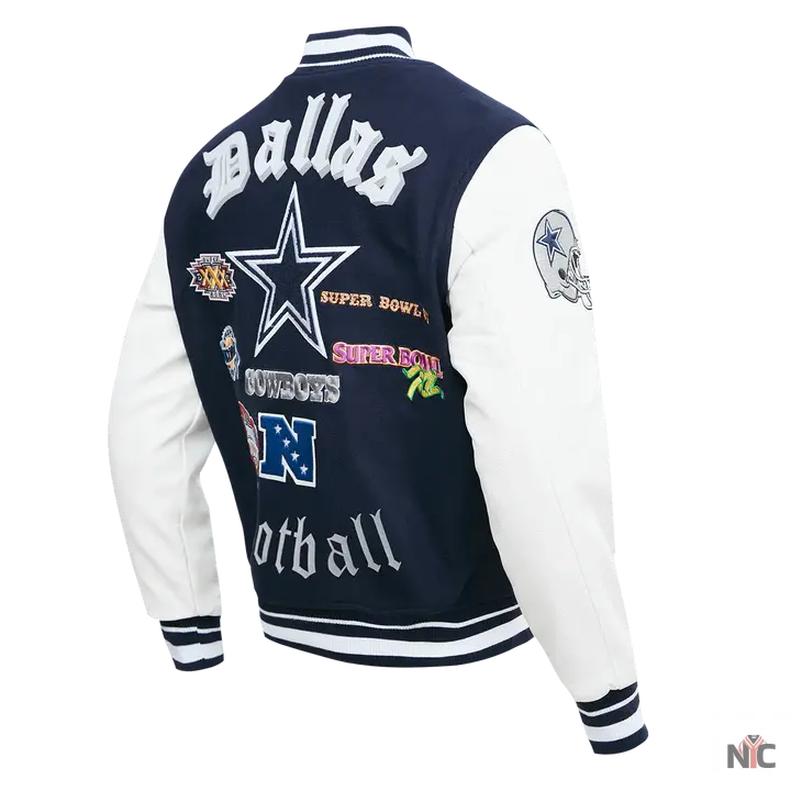 Dallas Cowboys Old English Varsity Jacket NYC Jackets