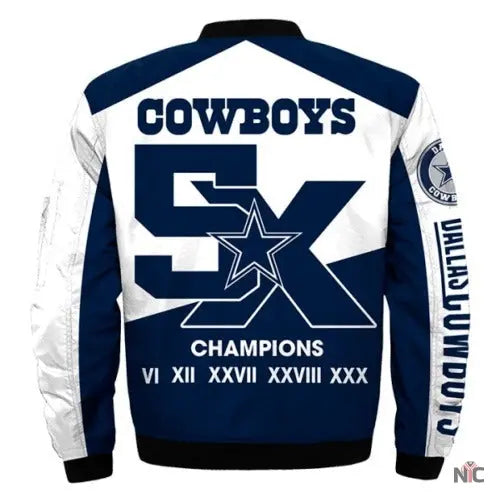 Dallas Cowboys Super Bowl Championship Bomber Jacket NYC Jackets