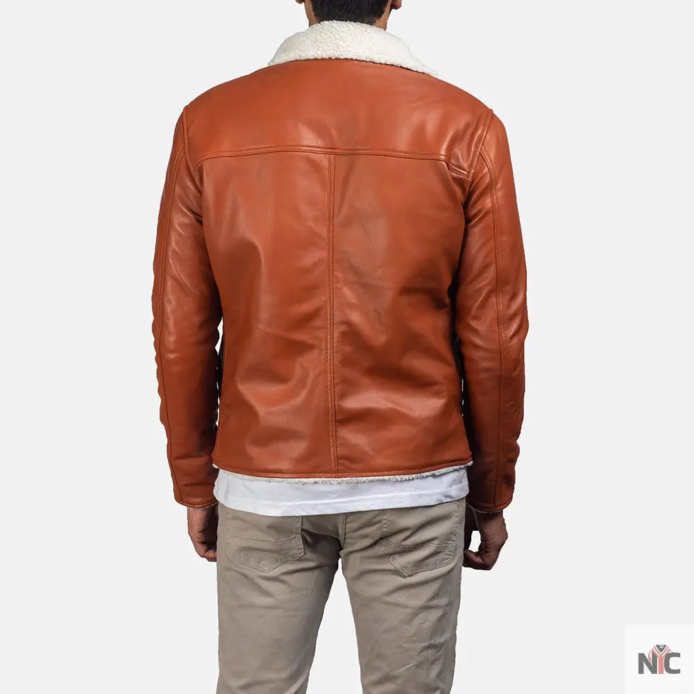 Dan Frost Tan Shearling Jacket NYC Jackets