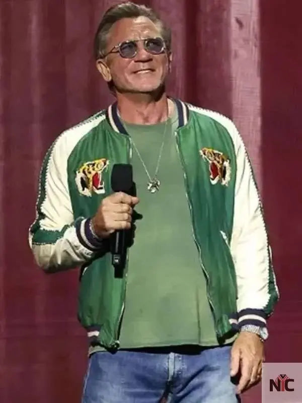 Daniel Craig Tudum 2025 Bomber Jacket NYC Jackets