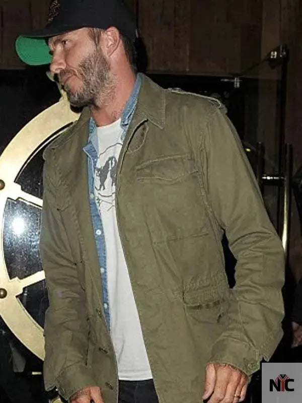 David Beckham Field Green Jacket NYC Jackets