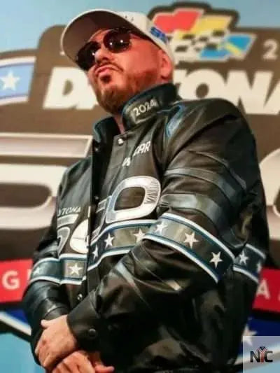 Daytona 500 Pitbull Black Leather Jacket NYC Jackets
