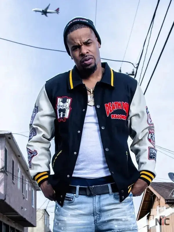 Death Row Records Wool Bomber Jacket NYC Jackets