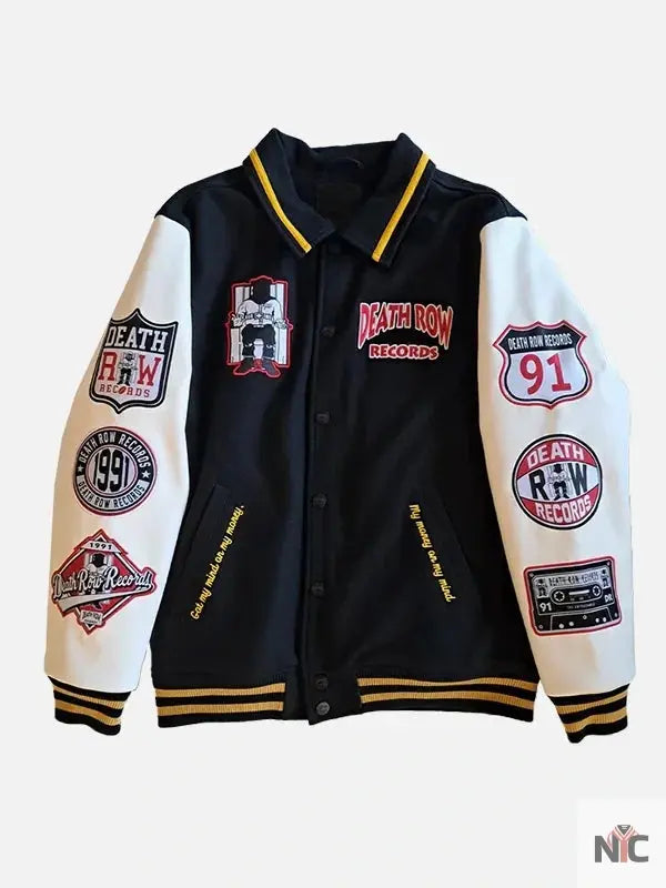 Death Row Records Wool Bomber Jacket NYC Jackets