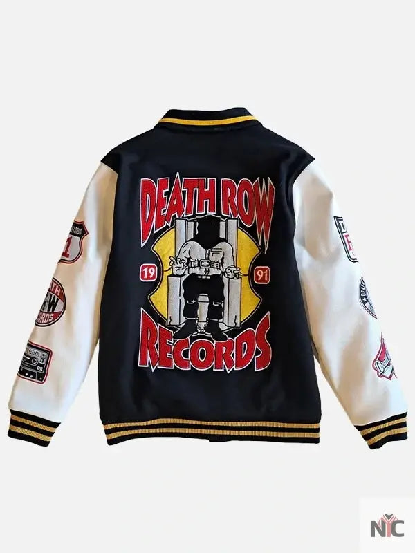 Death Row Records Wool Bomber Jacket NYC Jackets